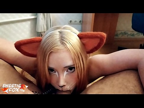 ❤️ Kitsune anameza mboo na kumeza mdomoni Fucking